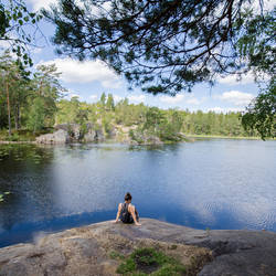 Der Svartsjön im Naturreservat Tyresta
