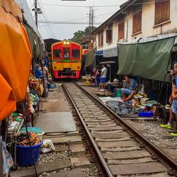 Maeklong Railway Market