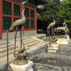 Das Schlafzimmer der Konkubine Cixi, Zhang wollte es uns unbedingt zeigen - wir kämpften gegen Chinesen und di