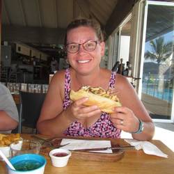 soft-shell crab sandwich for lunch