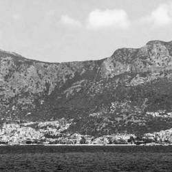 You need just a little fantasy - the huge mountain over Kaş, looks a little bit like a sleeping giant!