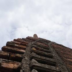 Certains temples ont encore leur brique originale, alors que d'autres ont dû être réparés.