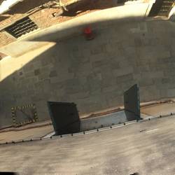 The view from our window. (Weird panoramic)