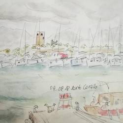 Pizzeria direkt gegenüber