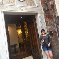 Our hotel office, she found it without a map! Hahaha