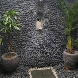 Offene Dusche... leider nur kaltes Wasser