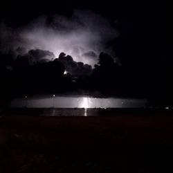 Gewitter mit Wetterleuchten