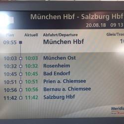 our train schedule