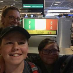 waiting for luggage in Dublin
