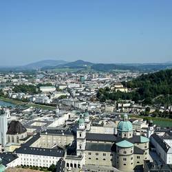 Die Skyline von Hohensalzburg aus