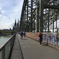 Die Schlösser auf der Hohenzollernbrücke