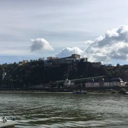 Letzter Blick auf die Festung Ehrenbreitstein