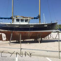 Fisher 37 we saw at Olympic Marina, john is going to find out if its for sale