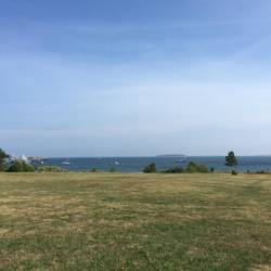 View of harbor from land