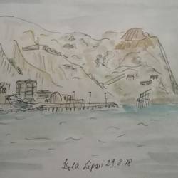 Die Verladeanlagen in Porticello verfallen langsam