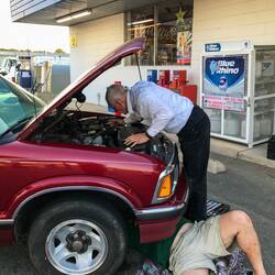 Our truck died in Richlands on the way home