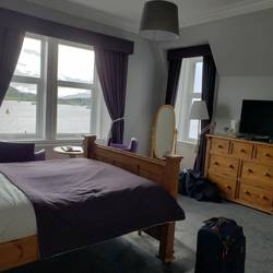 We thought our room in Oban was the nicest with the best view, until we returned to Edinburgh.