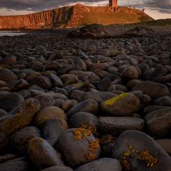 Dunstanburgh at Sunset