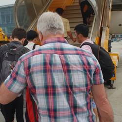 Boarding underway.