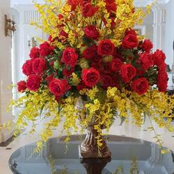 Fresh flowers in the foyer