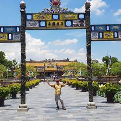 The entrance gates.