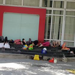 There has not been a gas attack on the city just the locals having a midday siesta.