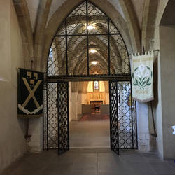 Entrance to the crypt