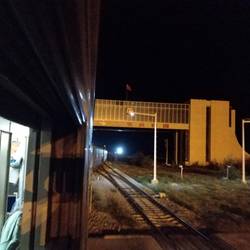 Die Grenze zwischen China und der Mongolei bei Erlian