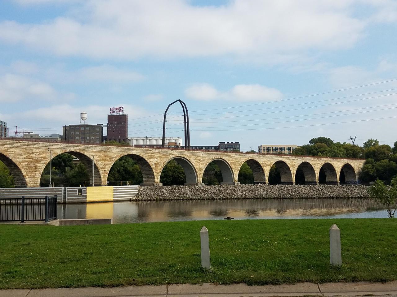 Iconic Stone Bridge in Minneapolis