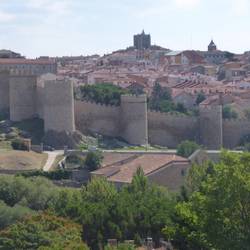 Walls of avila from the next hill