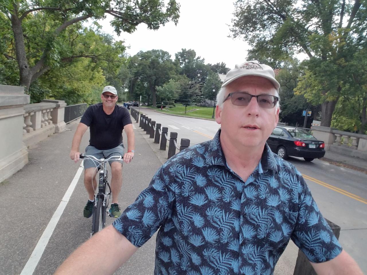 Brett and Russ at Lake Calhoun