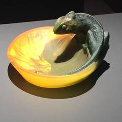 Otaru glass museum display