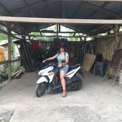 Almost new Honda 125cc automatic scooter. Our reliable friend for the next 8 days