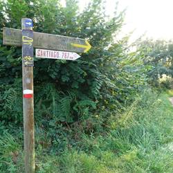Wegweiser sehen unterschiedlich aus, manchmal leicht, manchmal schwer zu finden. Bin hier schon fast 100 km ge