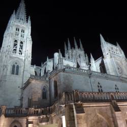 burgos cathedral at night