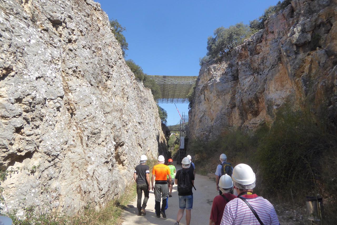 Entrance to the excavations