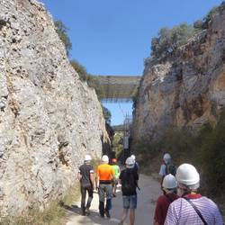 Entrance to the excavations