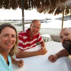 ... gegessen wird am Strand