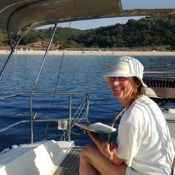 Die Bucht wird gemalt