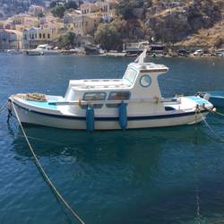 Traditionsl greek fishing boat, they're so cute!