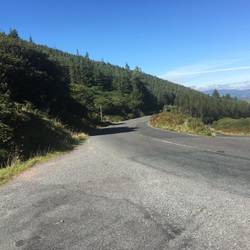 Coming down from the Vee