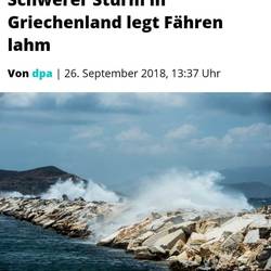 Der “Medicane“ legte auch uns lahm