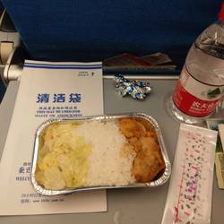 Im Flugzeug würde zum Essen auch gleich eine Kotztüte serviert... Es war zwar nicht lecker aber so schlimm dan