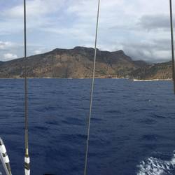 Turkish coast just west of Datca it was a bit bumpy!