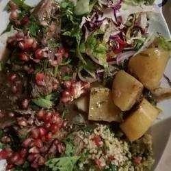 Lamm nach fünf Stunden Ofen