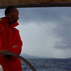 Das Gewitter holte uns noch ein