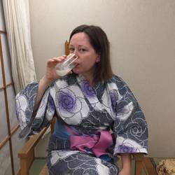 Sake before dinner