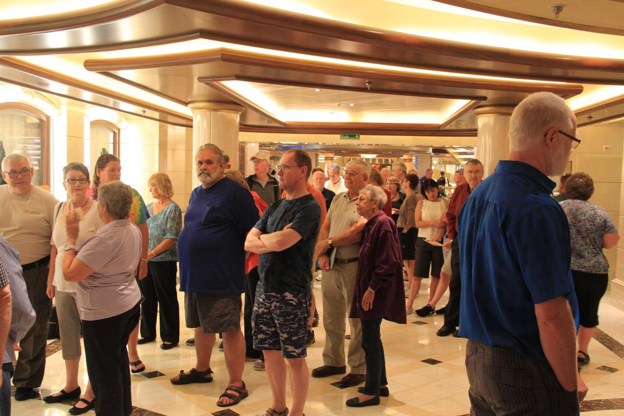 The Line for the Wine Tasting
