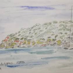 Reges Kommen und Gehen in Ormos Kalamítsa