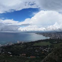 Ausblick Diamond Head auf Honolulu